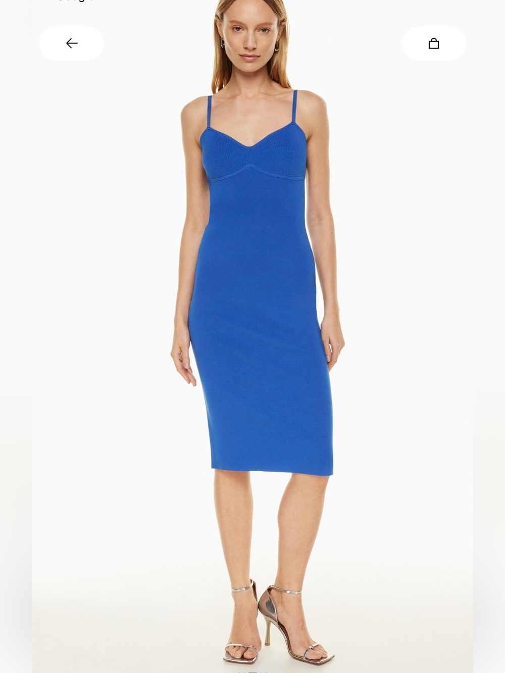 Aritzia Lariat Dress - Size Small | Color: Blue